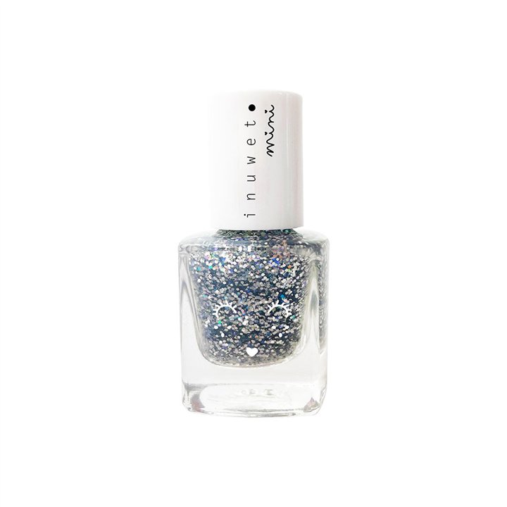 Inuwet, Inuwet, Glitter, Nail Polish, Silver Dreamer, 5 ml *Miniature - Teknashop Ltd