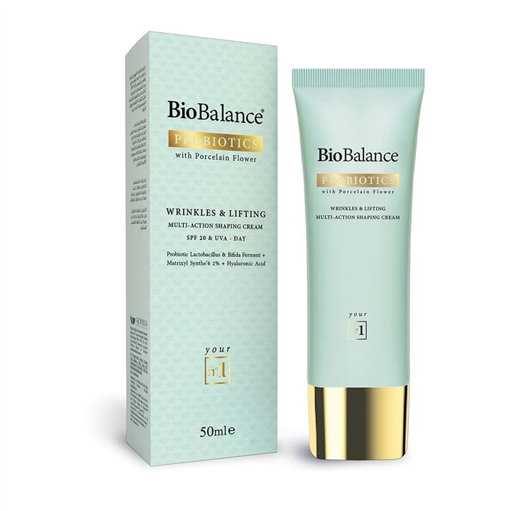 Bio Balance, Wrinkle & Lifting Multi-Action Shaping, Firming & Anti-Wrinkle, Day, Cream, For Face & Neck, SPF 20, 50 ml - Teknas