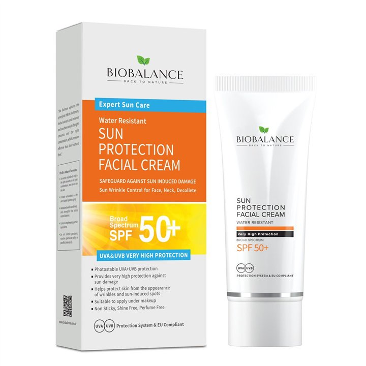 Bio Balance, Sun Protection, Hydrating & Protecting, Before Sun Exposure, Cream, For Face, SPF 50, 75 ml - Teknashop Ltd