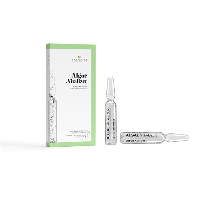 Bio Balance, Algae Vitalizer, Hydrating & Firming & Revitalising, Day & Night, Ampoules Treatment Serum, Dehydration & Loss Of F