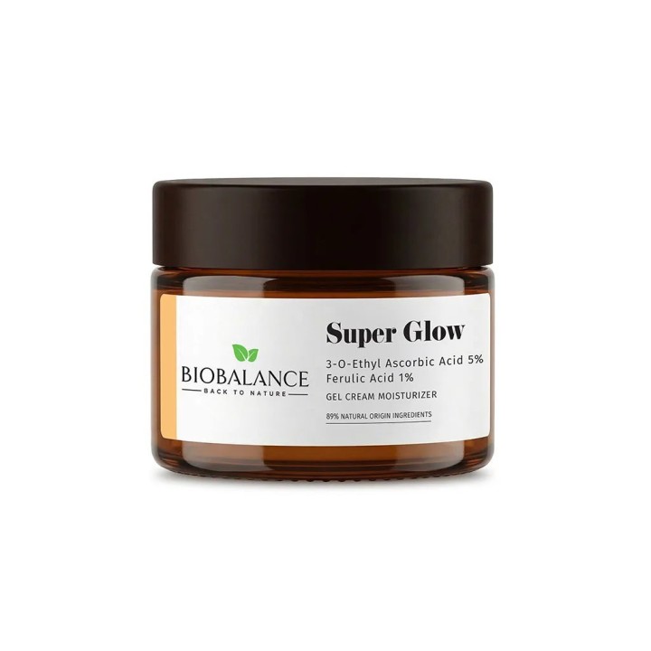 Bio Balance, Super Glow, Brightening, Anti-Aging & Anti-Wrinkle, Morning & Evening, Gel Cream, For Face, 50 ml - Teknashop Ltd