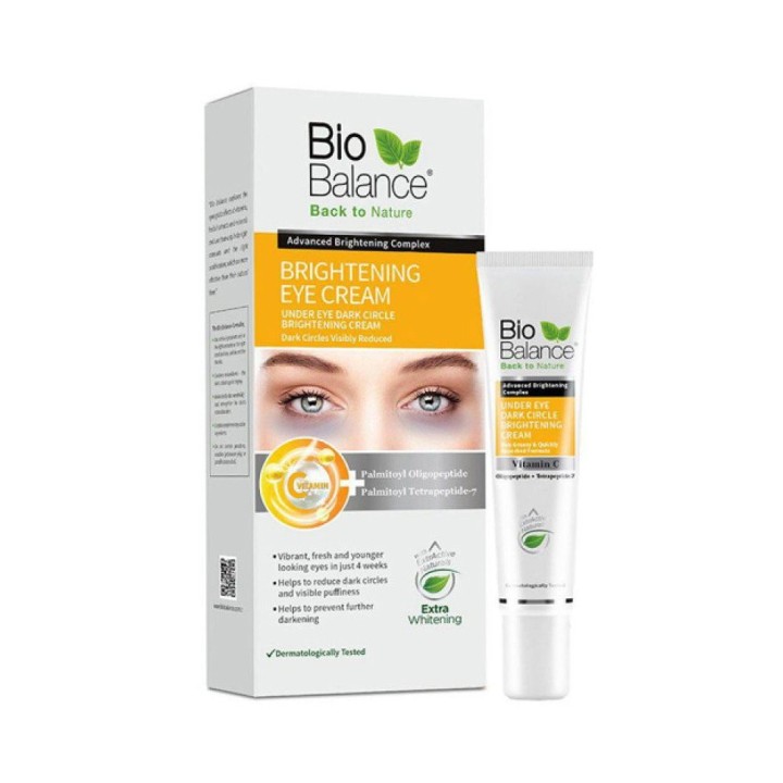 Bio Balance, Brightening, Brightening & Illuminating, Day & Night, Eye Cream, 15 ml - Teknashop Ltd