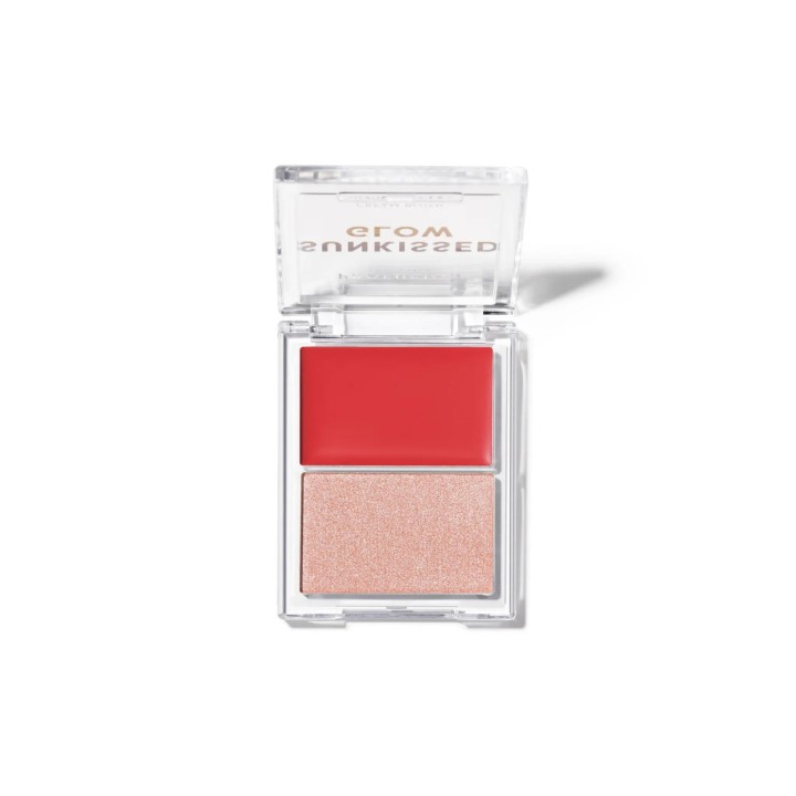Profusion Cosmetics, Sunkissed Glow, Glow & Illuminating, Blush Highlighter Palette, Coral Heatwave, 4.7 g - Teknashop Ltd