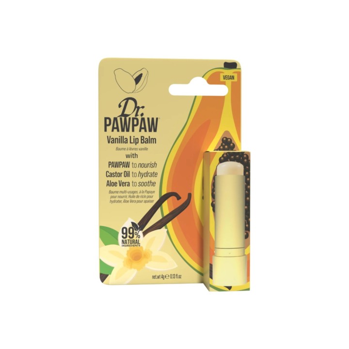 Dr. PawPaw, Dr. PawPaw, Vanilla, Hydrating & Conditioning, Lip Balm, 4 g - Teknashop Ltd