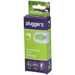 Pluggerz, Pro, Earplugs, Green, 4 pcs - Teknashop Ltd