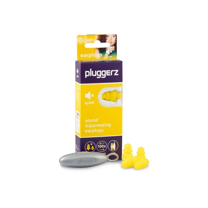 Pluggerz, Quiet, Earplugs, 4 pcs - Teknashop Ltd