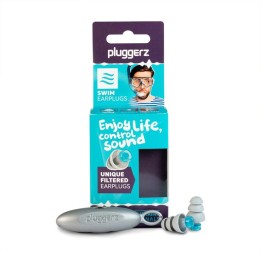 Pluggerz, Water, One Size, Adults, Swimming Earplugs, Swimming Earplugs - Teknashop Ltd