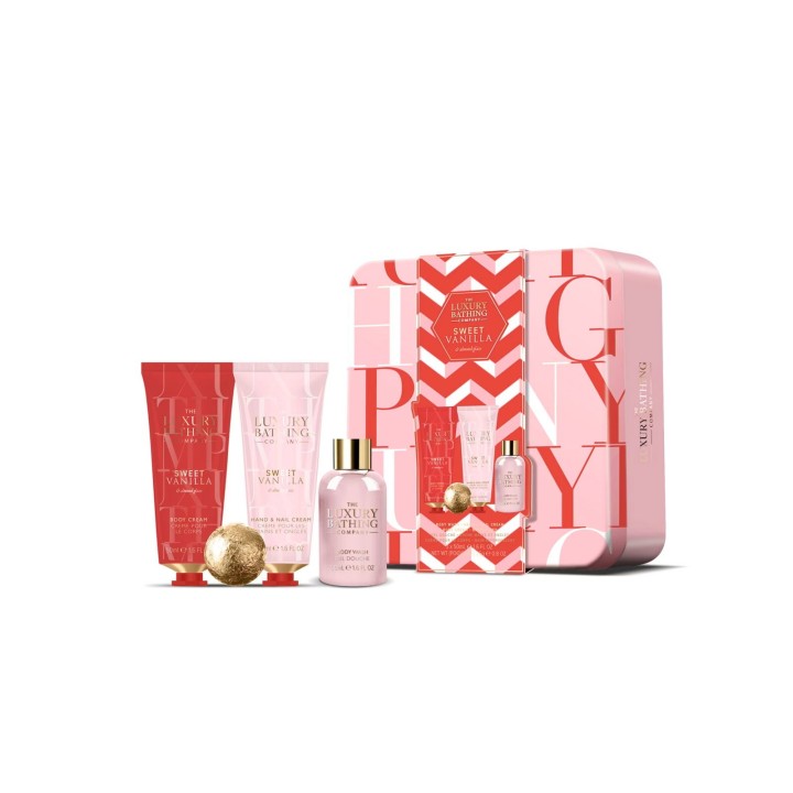 Set The Luxury Bathing Company: Sweet Vanilla & Almond Glaze, Moisturizing, Hand Cream, 50 ml + Sweet Vanilla & Almond Glaze, Ba