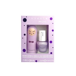 Set Inuwet: Inuwet, Nail Polish, Mauve Dream Today, 5 ml *Miniature + Bunny Delice, Hydrating & Conditioning, Lip Balm, Mauve, 3