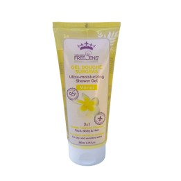 Laboratoire Freesens, Freesens, Monoi, Cleansing & Softening, Shower Gel, Face, Body & Hair, Dry & Sensitive, 200 ml - Teknashop