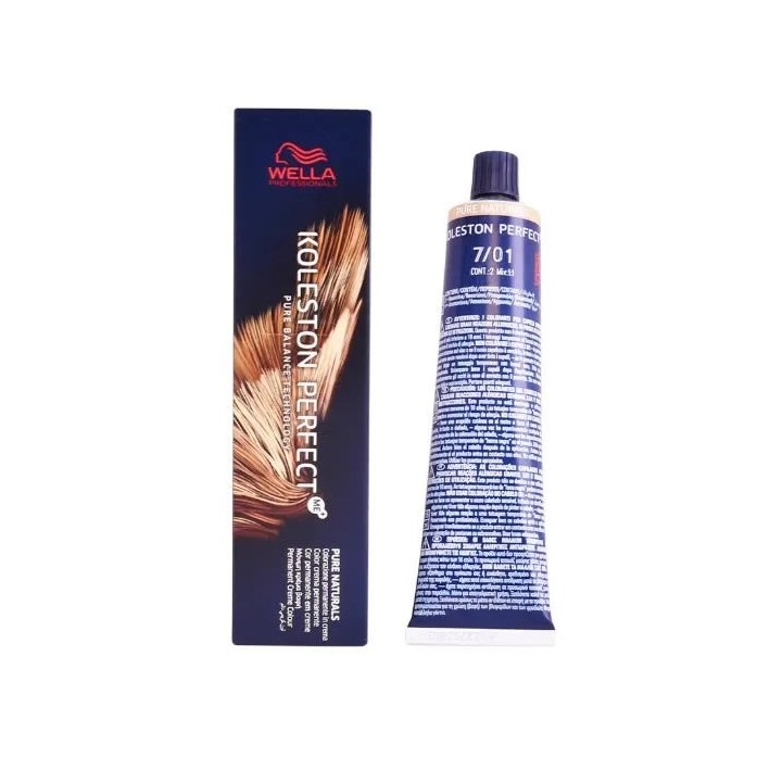Wella Koleston Perfect Me+ 7/01 Pure Naturals 60ml - unisex - Teknashop Ltd