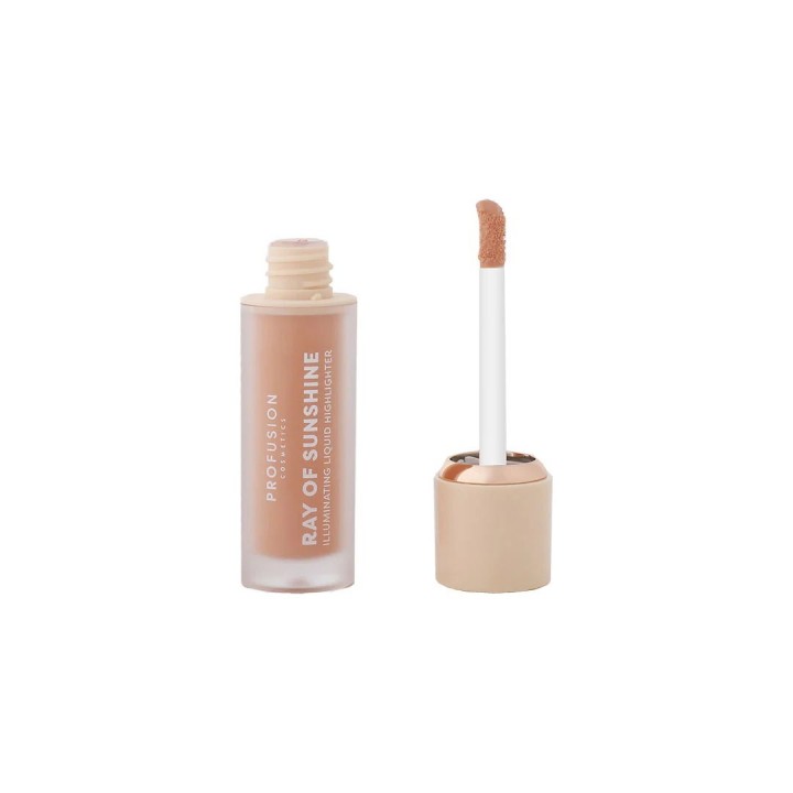 Profusion Cosmetics, Ray Of Sunshine, Natural Glow, Liquid Highlighter, Golden Hour, For Face, 4 ml - Teknashop Ltd