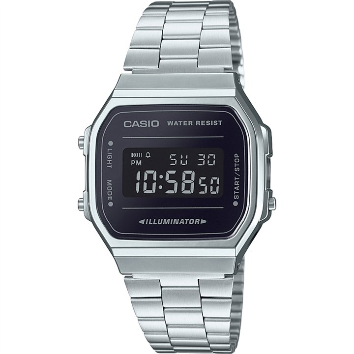 CASIO VINTAGE Mod. ICONIC - BLACK - WW.A168WEM-1EF - Teknashop Ltd