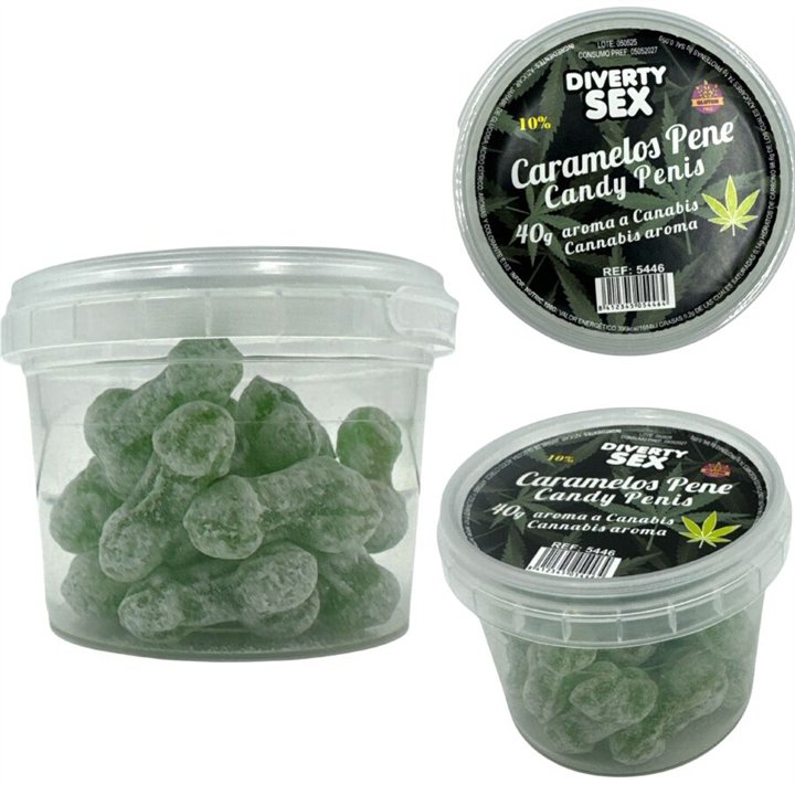 DIABLO GOLOSO - 20 CANNABIS AROMA PENIS CANDIES - D-244783 - Teknashop Ltd