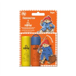 Set Dr. PawPaw: Paddington Bear Original Balm, Vegan, Lip Balm, 4 g + Paddington Orange Marmalade, Hydrating, Lip Balm, 4 g + Pa