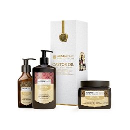 Set Arganicare: Ricin, Hair Shampoo, For Growth Stimulation, 400 ml + Ricin, Hair Treatment Cream Mask, For Growth Stimulation, 