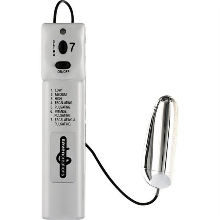 SEVEN CREATIONS - ULTRA 7 VECTOR VIBRATING EGG - D-225063 - Teknashop Ltd