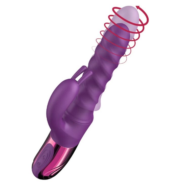 SHE.E.O - PURPLE RABBIT SWIRL VIBRATOR - D-246243 - Teknashop Ltd