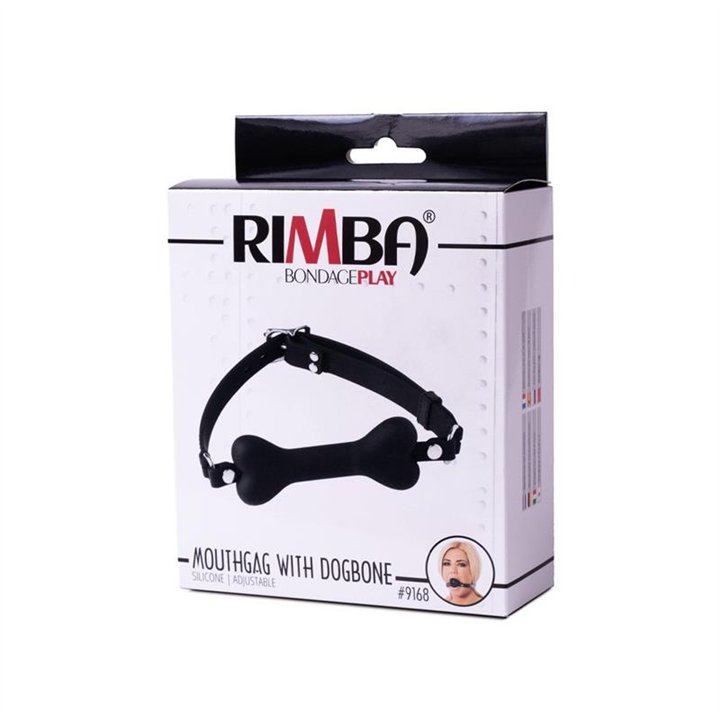 Mouthgag with Dogbone Black - R9168 - Teknashop Ltd