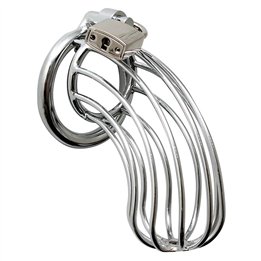 Chastity with padlock, metal - R7991 - Teknashop Ltd