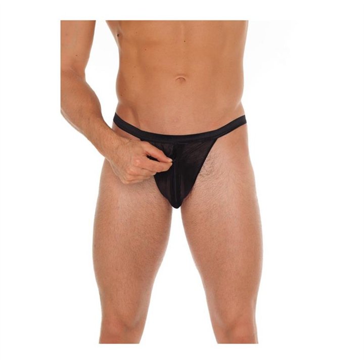 String with Zipper Black One Size - R1909 - Teknashop Ltd
