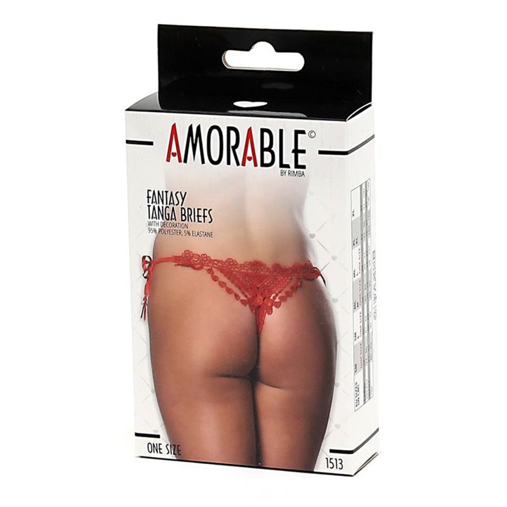 Thong Fantasy Red One Size - R1513 - Teknashop Ltd