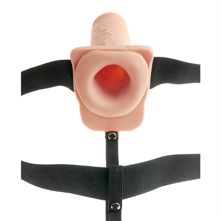 Strap-On with Hollow Dildo with Vibration 7 - PD-3391-21 - Teknashop Ltd