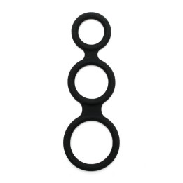 Triple Cock Ring Black - R9160 - Teknashop Ltd