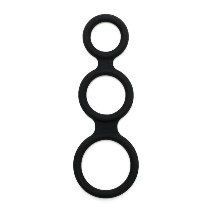 Triple Cock Ring Black - R9160 - Teknashop Ltd