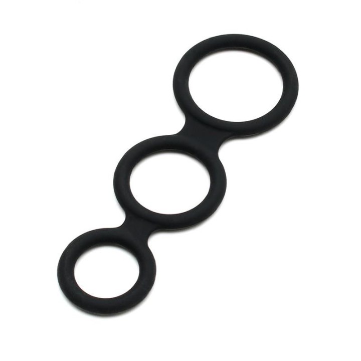 Triple Cock Ring Black - R9160 - Teknashop Ltd