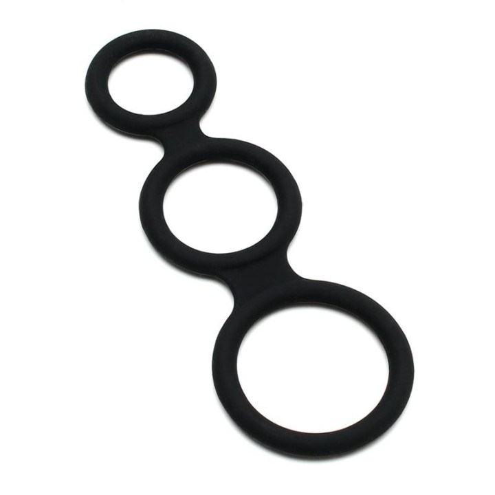 Triple Cock Ring Black - R9160 - Teknashop Ltd