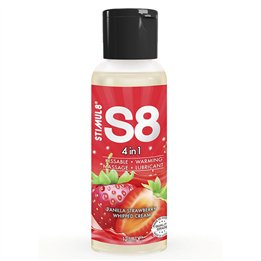STIMUL8 - S8 4 IN 1 STRAWBERRY DESSERT LUBRICANT 125 ML - D-243752 - Teknashop Ltd