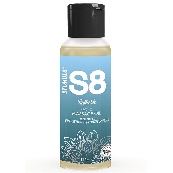 STIMUL8 - S8 REFRESH COTTON MASSAGE OIL 125 ML - D-243732 - Teknashop Ltd