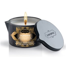 KAMASUTRA - VANILLA AND SANDALWOOD MASSAGE CANDLE 170 GR - D-210624 - Teknashop Ltd
