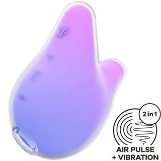 SATISFYER - MERMAID VIBES STIMULATOR & VIBRATOR VIOLET AND PINK - D-241228 - Teknashop Ltd