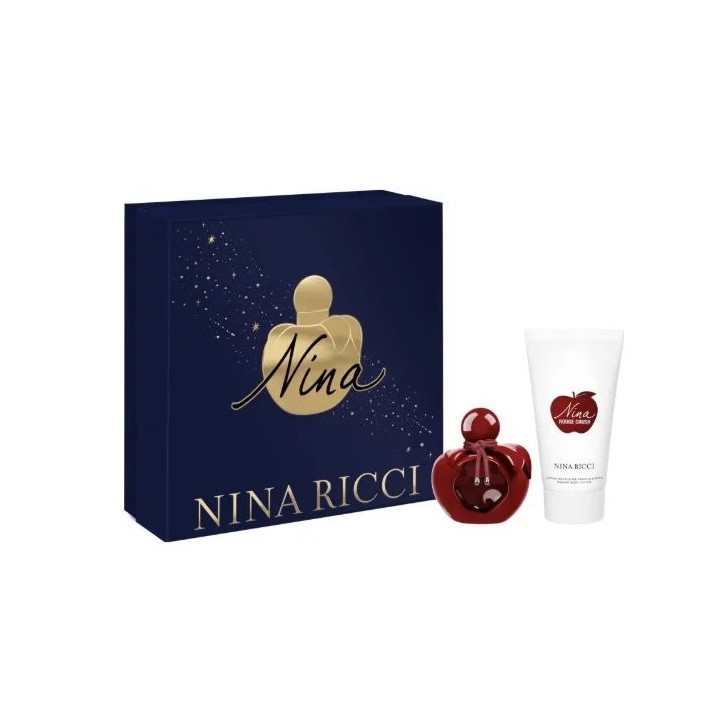 Nina Ricci Nina Rouge Crush Eau De Parfum Spray 50ml Set 2 Pieces - woman - Teknashop Ltd