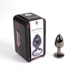 Butt Plug Gunmetal Size S - F6154C - Teknashop Ltd