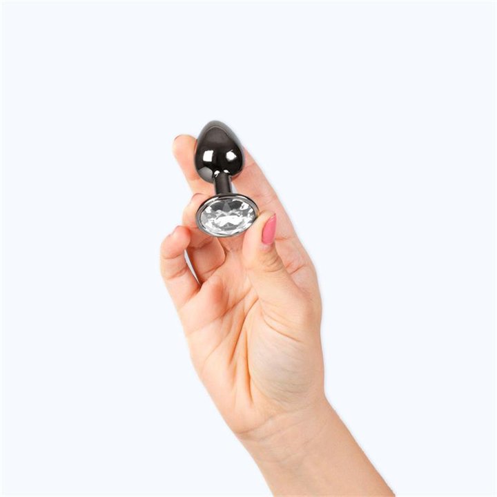 Butt Plug Gunmetal Size S - F6154C - Teknashop Ltd