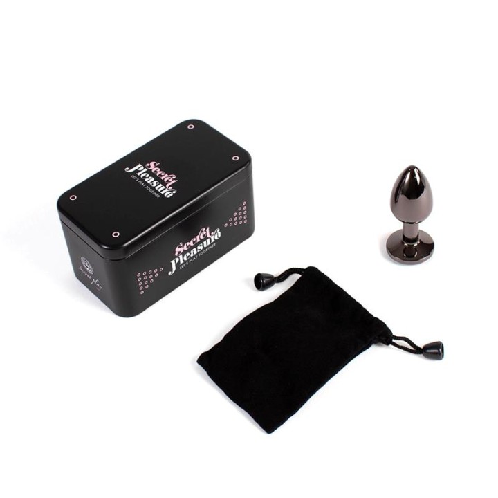 Butt Plug Gunmetal Size S - F6154C - Teknashop Ltd
