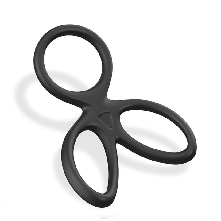 Triple Penis and Testicles Ring Liquid Silicone - BR-189 - Teknashop Ltd