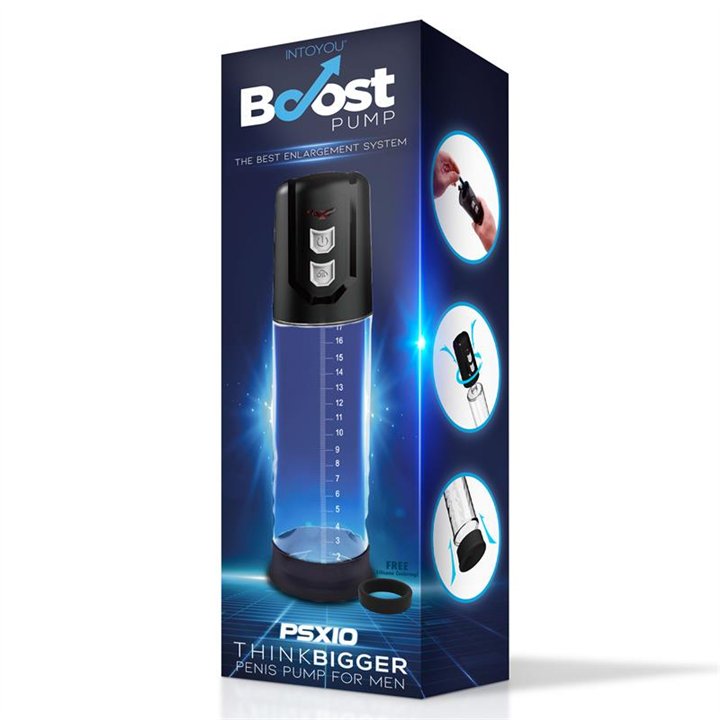 PSX10 Automatic Penis Pump Crystal - BO-205 - Teknashop Ltd