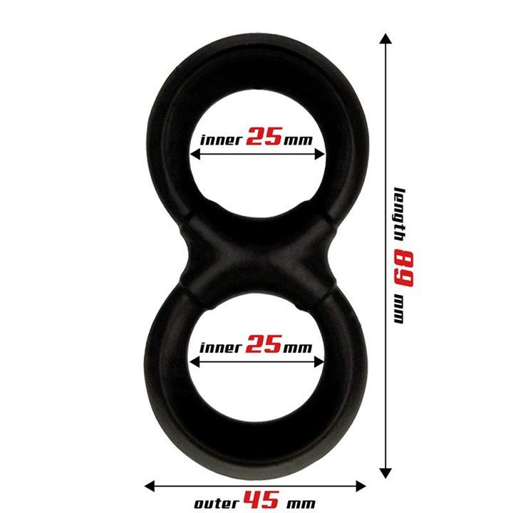 Penis and Testicles Ring Liquid Silicone 25 mm - BR-194 - Teknashop Ltd