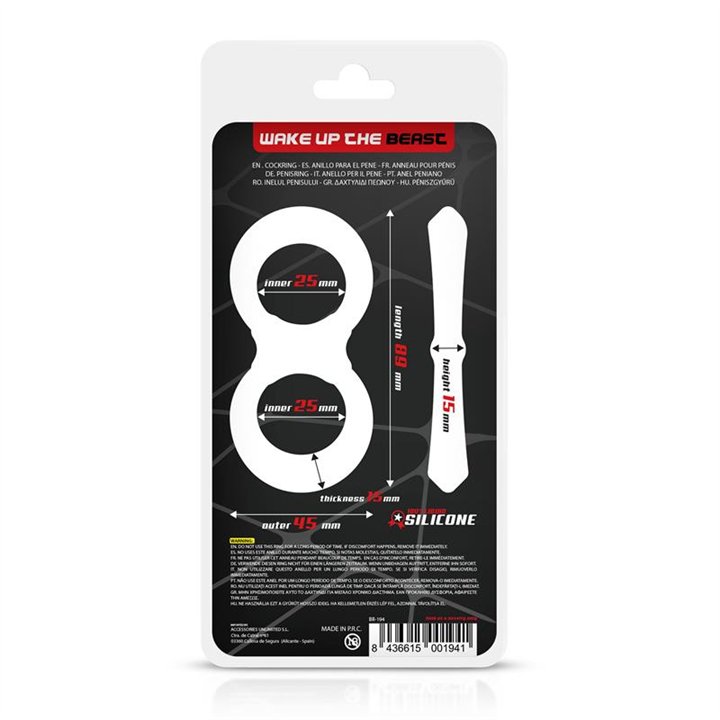 Penis and Testicles Ring Liquid Silicone 25 mm - BR-194 - Teknashop Ltd