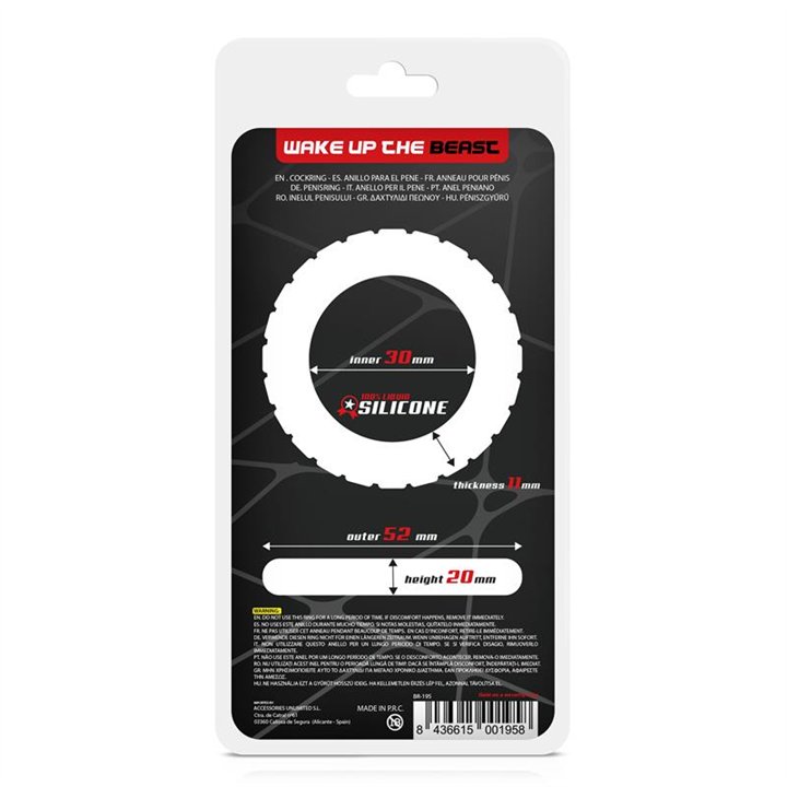 Penis Ring Turbine Liquid Silicone 30 mm - BR-195 - Teknashop Ltd