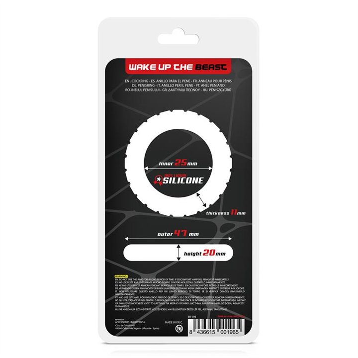 Penis Ring Turbine Liquid Silicone 25 mm - BR-196 - Teknashop Ltd