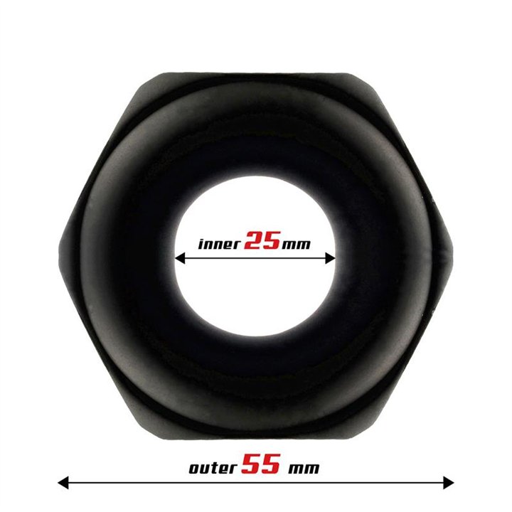 Penis Ring Nut Liquid Silicone 25 mm - BR-197 - Teknashop Ltd
