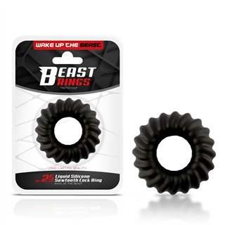 Penis Ring Sawtooth Liquid Silicone 25 mm - BR-198 - Teknashop Ltd