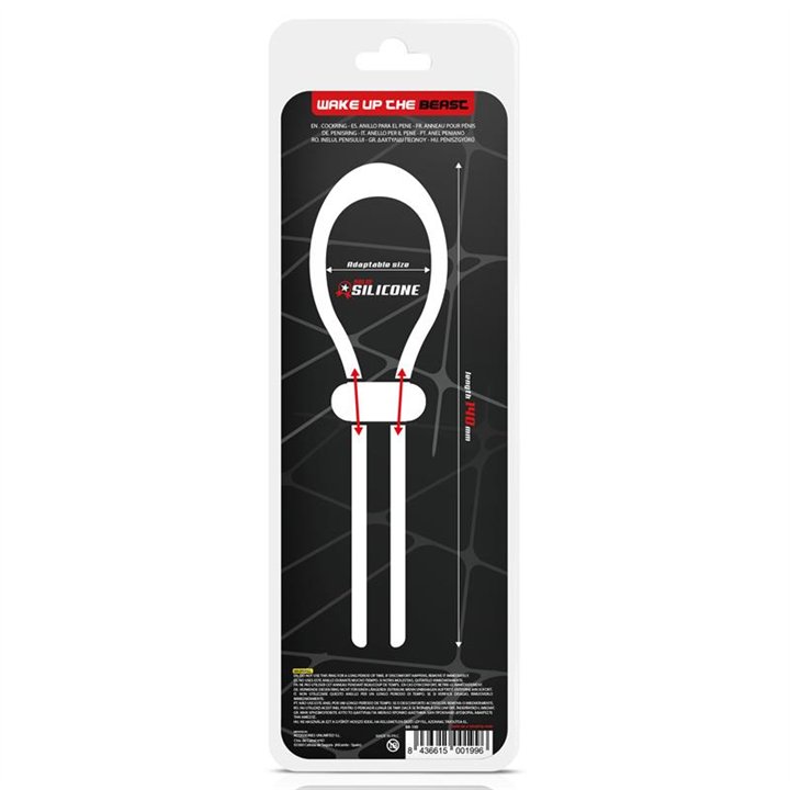 Adjustable Wider Arrest Silicone Cock Ring - BR-199 - Teknashop Ltd