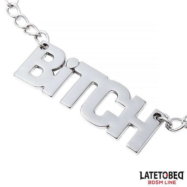 Nipple clamps with Chain  - Bitch - 8436615001118 - Teknashop Ltd