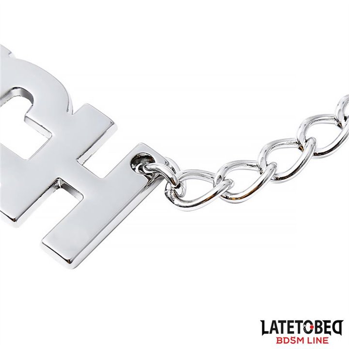 Nipple clamps with Chain  - Bitch - 8436615001118 - Teknashop Ltd